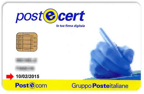 postecert firma digitale smart card|postecert firma digitale.